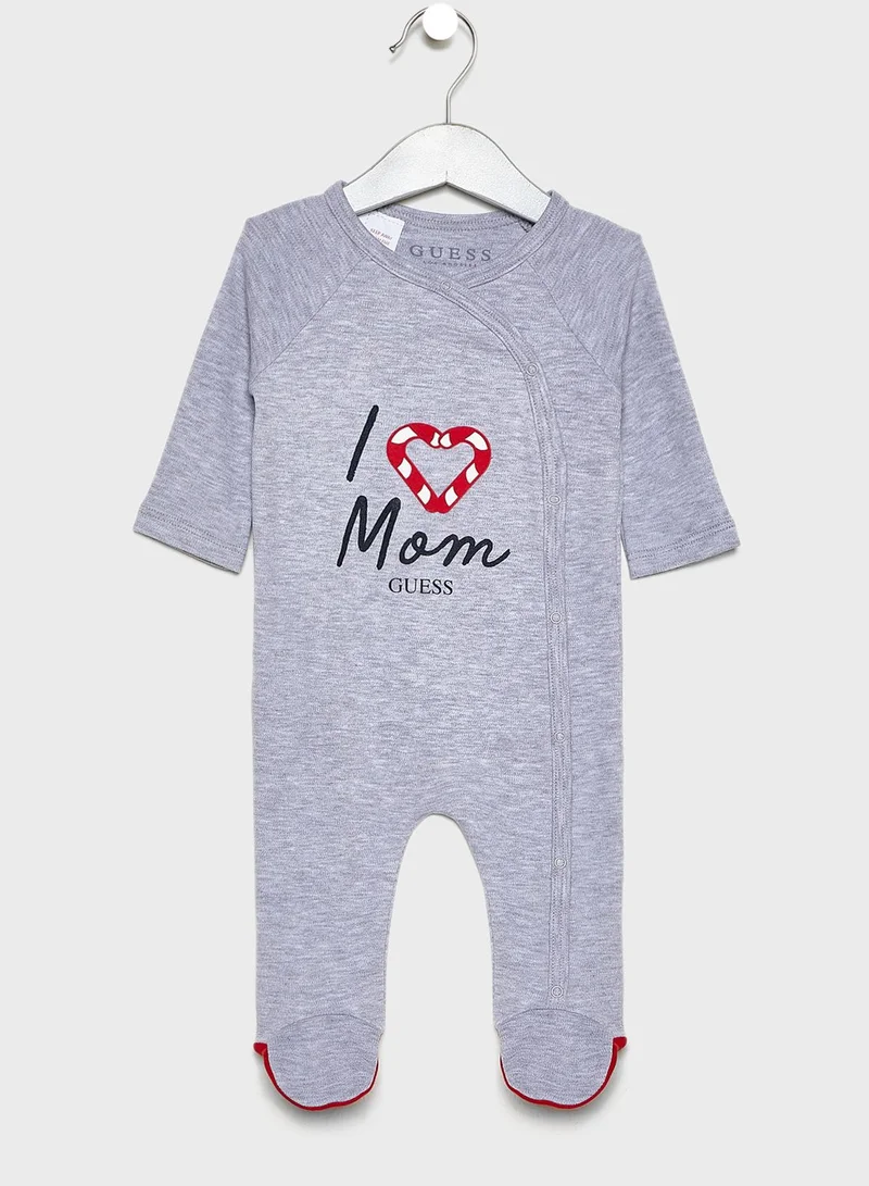 GUESS Infant Love You Mom Romper