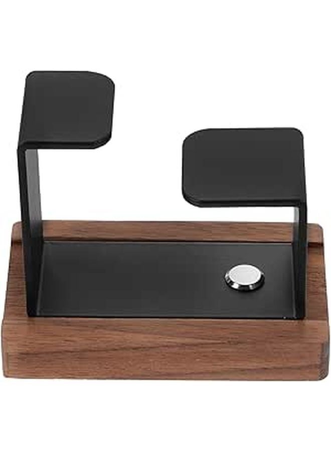 No Drill Wall Mounted Towel Hook Solid Black Beech Wood For Bathroom Storage Organization - Image 1
