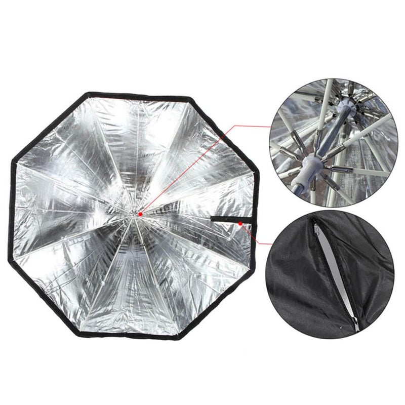 Octagonal Softbox Umbrella Light Box 80cm Studio Flash Lighting Diffuser - Image 5
