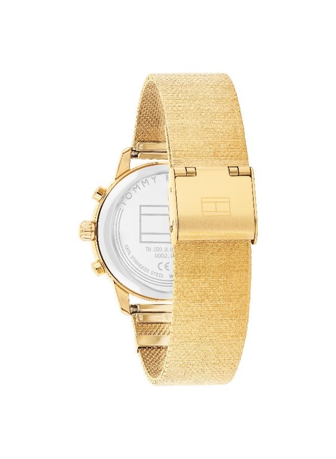 Tommy Hilfiger Women's Quartz Watch with Silver Dial and Gold Stainless Steel Bracelet - 1782808 - Image 3