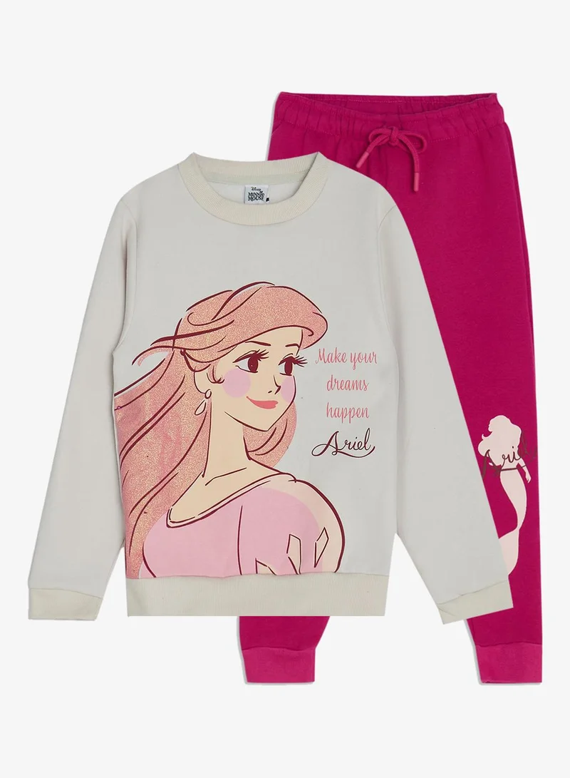 ديزني طقم سويت شيرت وبنطلون ميني ماوس للأطفال