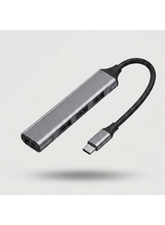 4-in-1 Type-C HUB Docking Station Multi Port USB Adapter with Fast Data Transfer & Charging Support - Image 1