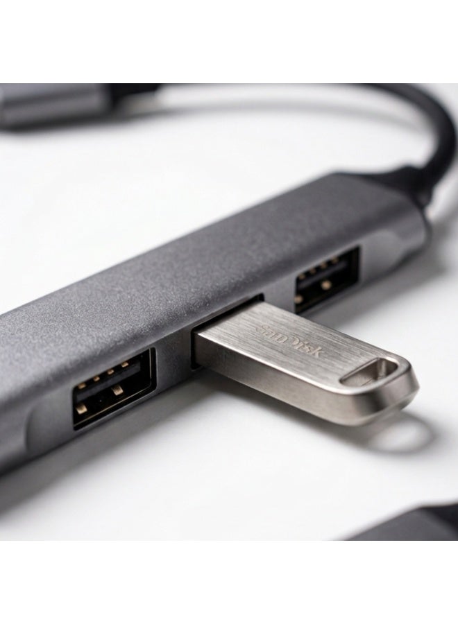 4-in-1 Type-C HUB Docking Station Multi Port USB Adapter with Fast Data Transfer & Charging Support - Image 3