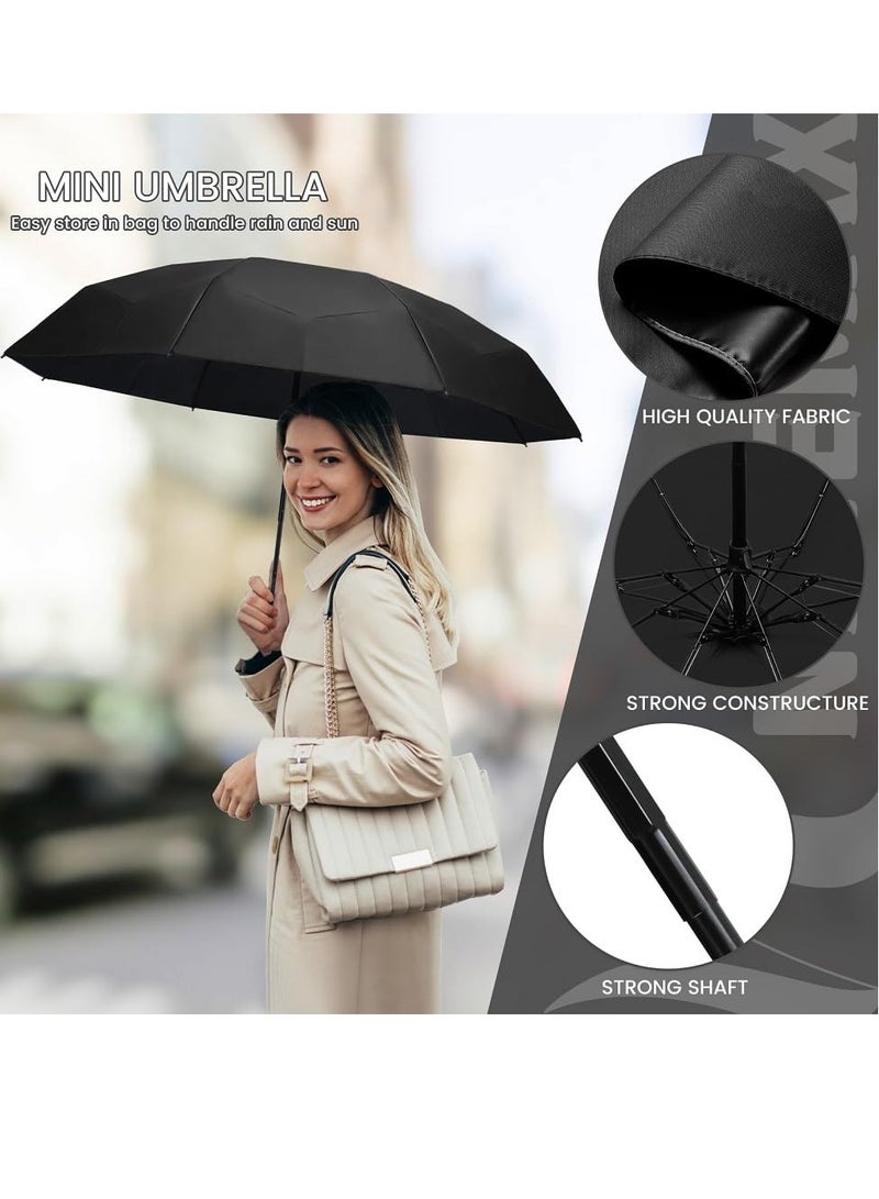 Mini Umbrella for Travel, Small Umbrella for Purse with Case for Sun and Rain, Sun Umbrella with UPF 50+ UV Protection, Lightweight & Compact Umbrella for Women Men Kids  - Image 5