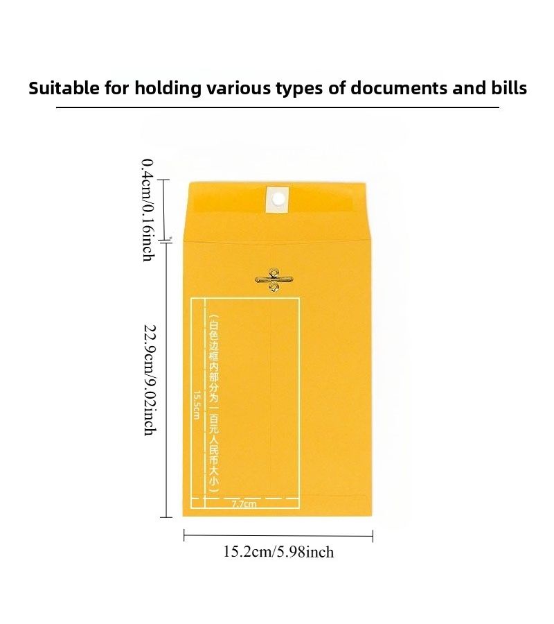 6 Pieces Golden Kraft Envelopes With Metal Clasps Self Seal Dual Closure Thick Paper Vintage Style For Seeds Stamps And Documents 6 By 9 Inches - Image 3
