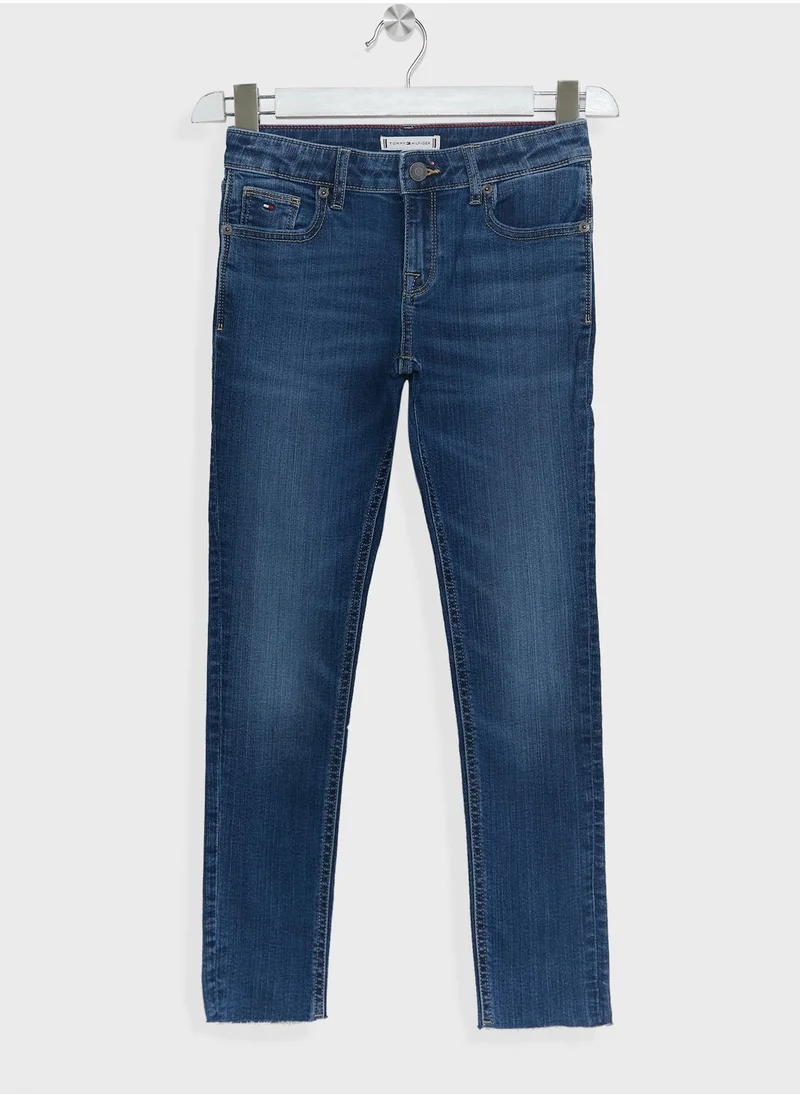 TOMMY HILFIGER Youth Mid Wash Skinny Jeans