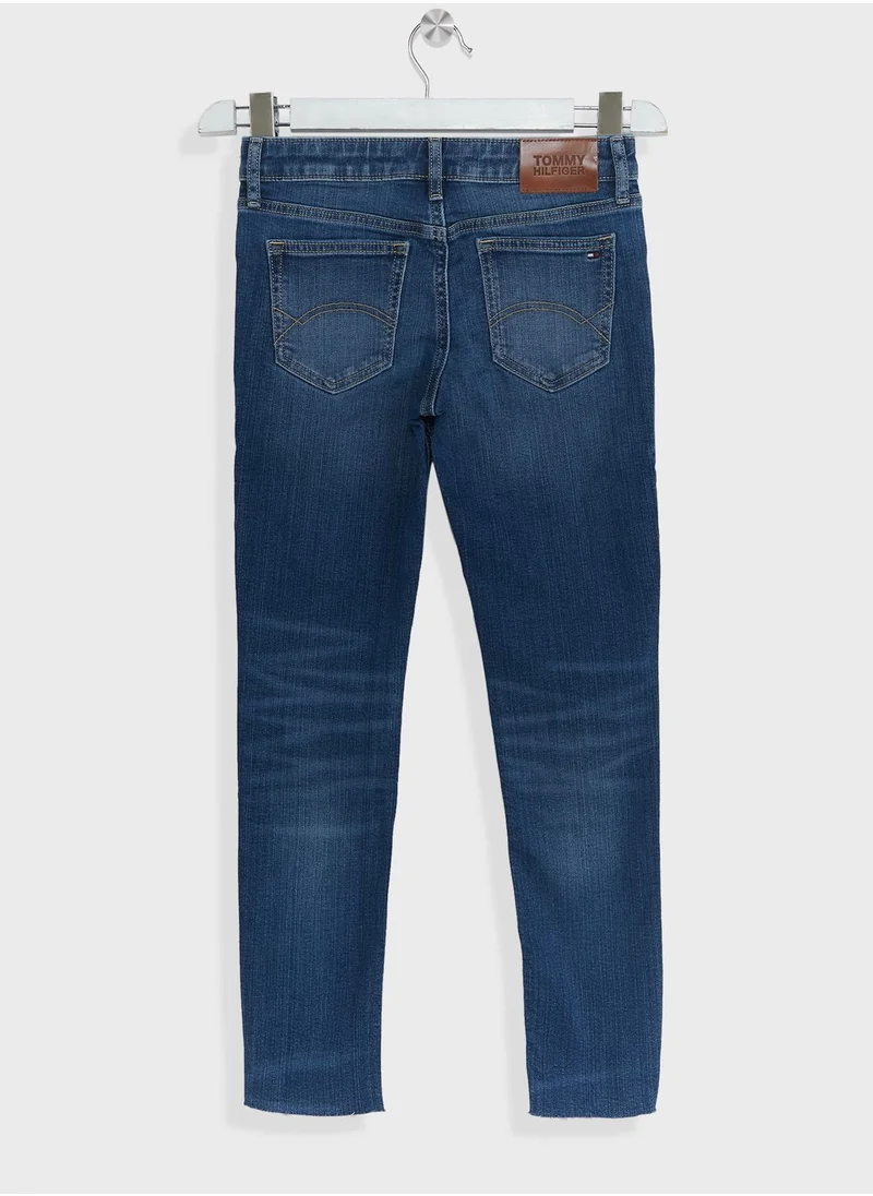 TOMMY HILFIGER Youth Mid Wash Skinny Jeans