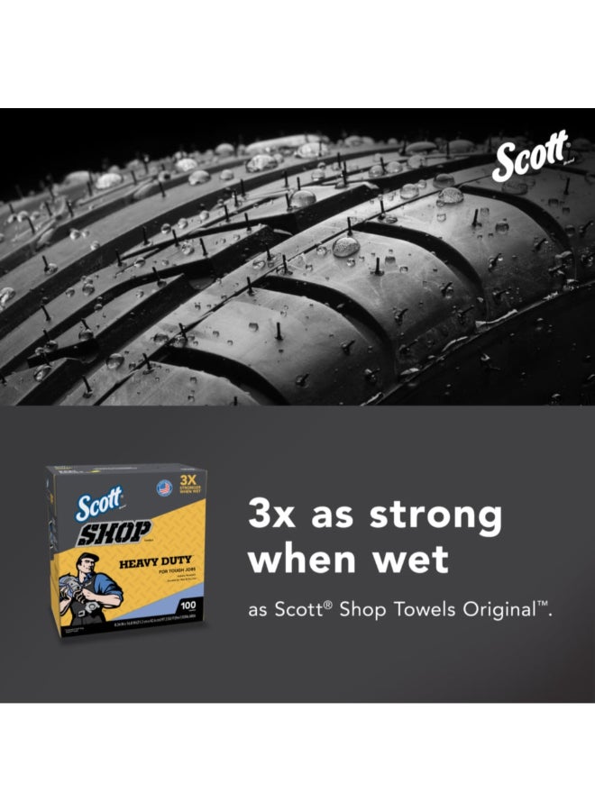 سكوت مناديل تنظيف شديد التحمل للمحلات مقاومة للمذيبات 100 قطعة أزرق 8.34 × 16.8 إنش 54014 - Image 4