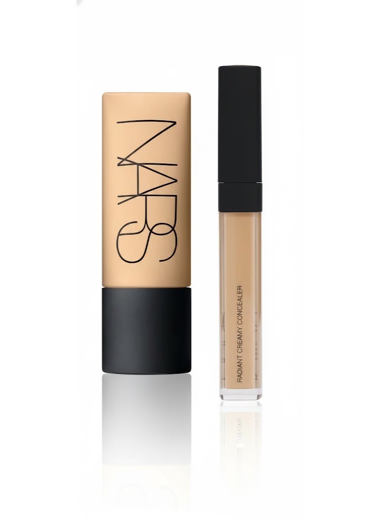 NARS Cover & Correct Duo – Soft Matte Foundation (Punjab) + Radiant Creamy Concealer (Ginger) - Image 1