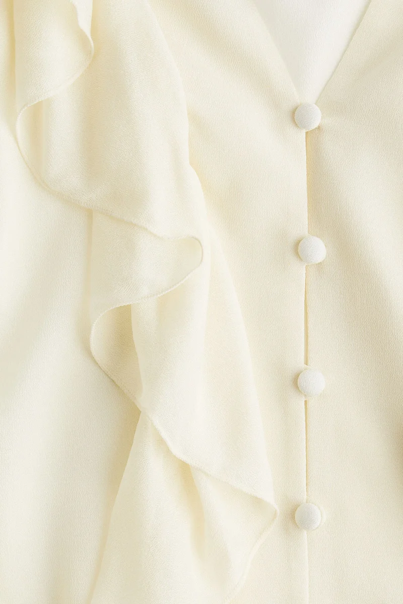 H&M Frill-trimmed blouse