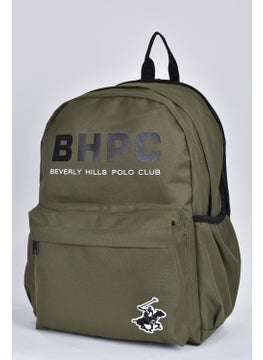 BEVERLY HILLS POLO CLUB حقيبة ظهر مدرسية يومية متعددة الأعين للجنسين خضراء 04163  - Image 1