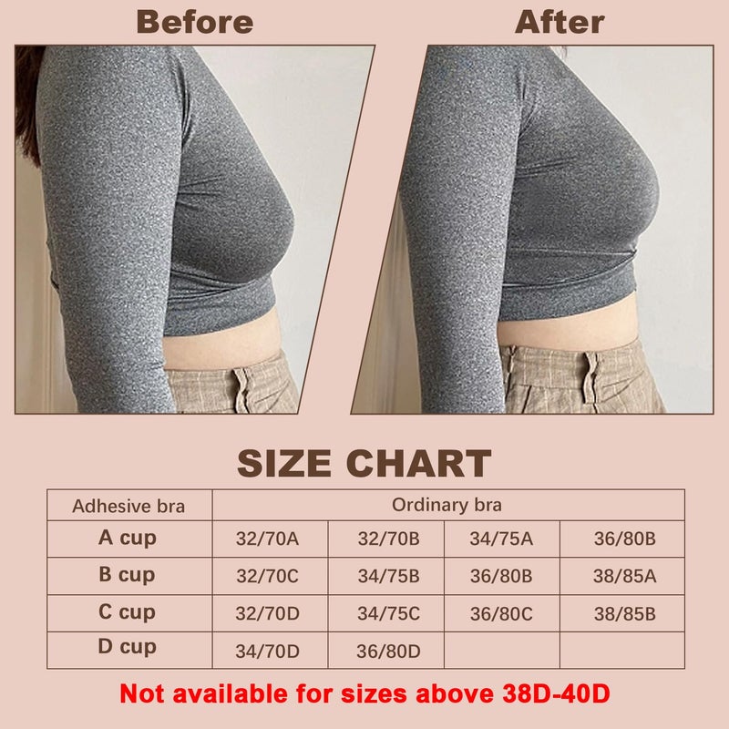 Awant Awant Strapless Sticky Bra (US, Cup Band, B, Beige)  - Image 5