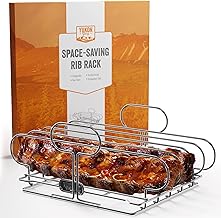 Yukon Glory Yukon Glory Rib Racks for Grilling and Smoking | Rib Grilling Rack | Rib Holder for Smoker | BBQ Rib Rack | Grill Rack  - Image 1
