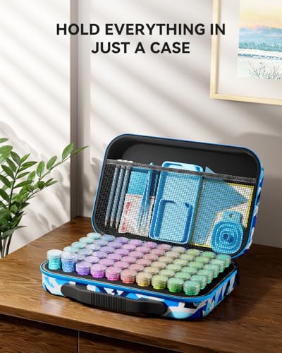 ARTDOT 60 Slots Storage Container for Diamond Art Kits for Adults,Portable Bead Storage Boxes for Diamond Painting Accessories and Tools - Image 2