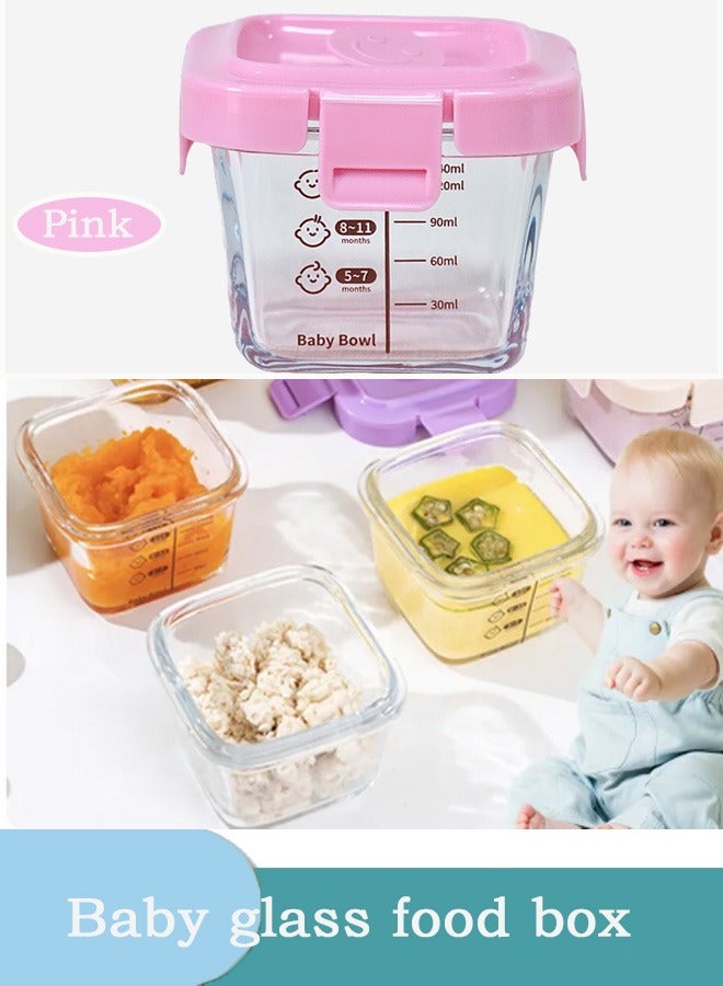 Jourvent Food Supplement Box ( Snack, Reusable Small Containers, Breast Milk, Fridge, Freezer, Microwave & Dishwasher Safe, Essential Must Have for Infants . Baby Food Containers, Reusable Infant Food Storage Jars, Small Snack Container with Lids for Infant & Babies, Microwave & Dishwasher Friendly - Image 1