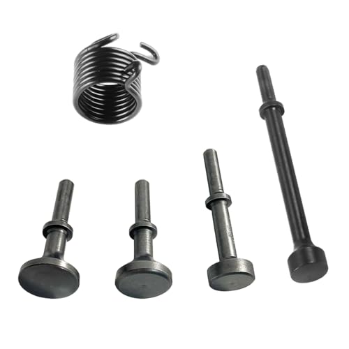 Dalekay 5 Pcs Air Hammer Bits Set, 0.401 Shank Smoothing Pneumatic Air Hammer Pneumatic Chisel Bits Tools Kit, Extended Length Hammer Tool With Spring. - Image 1