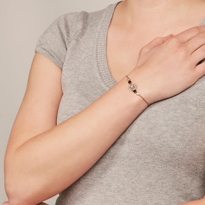 Fossil Women's Rose Gold-Tone Chain Bracelet, Color: Rose Gold (Model: JF02905791) - Image 4