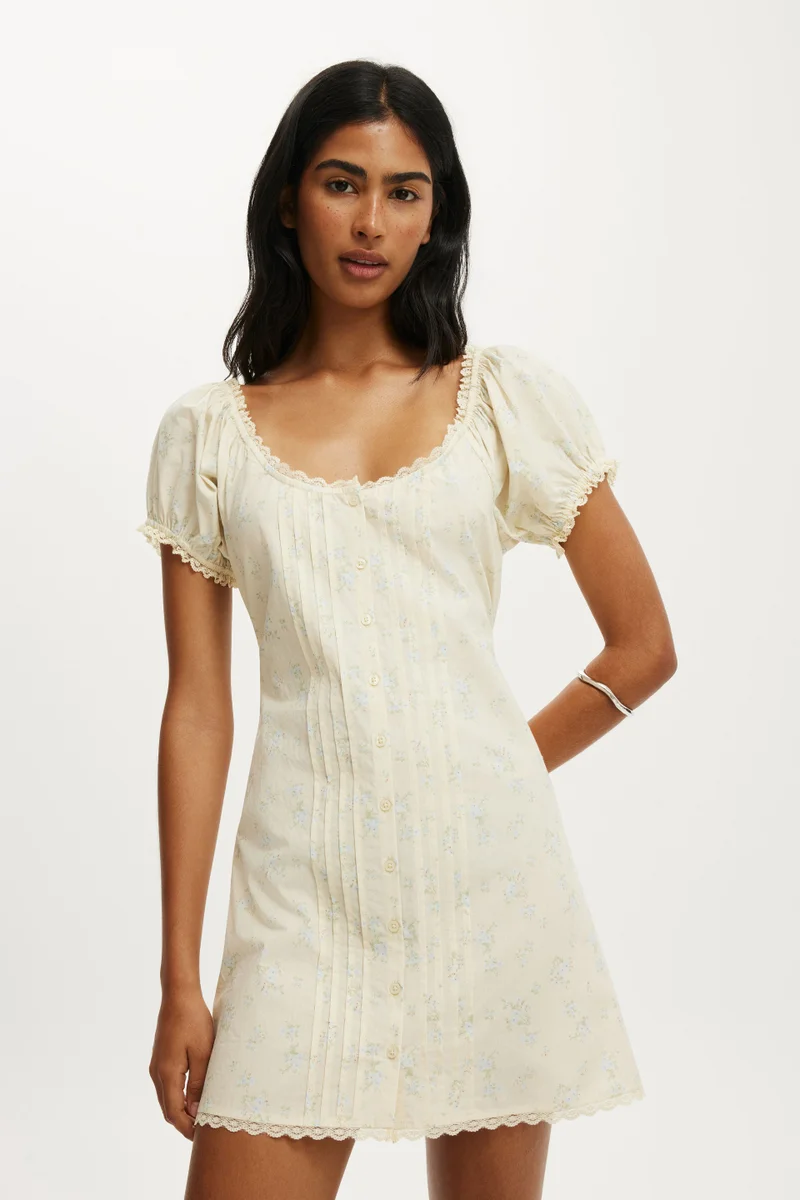 Cotton On  EMMA BABYDOLL MINI DRESS for Women | Best Price UAE