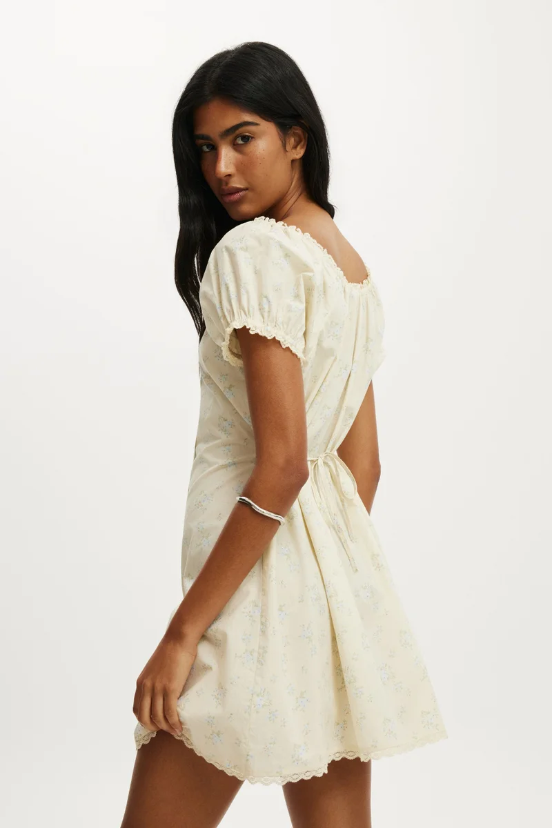 Cotton On  EMMA BABYDOLL MINI DRESS for Women | Best Price UAE