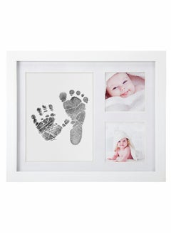 Generic Baby Handprint and Footprint Set, Baby Photo Frame with Ink, 3,Window Square Design  - Image 1