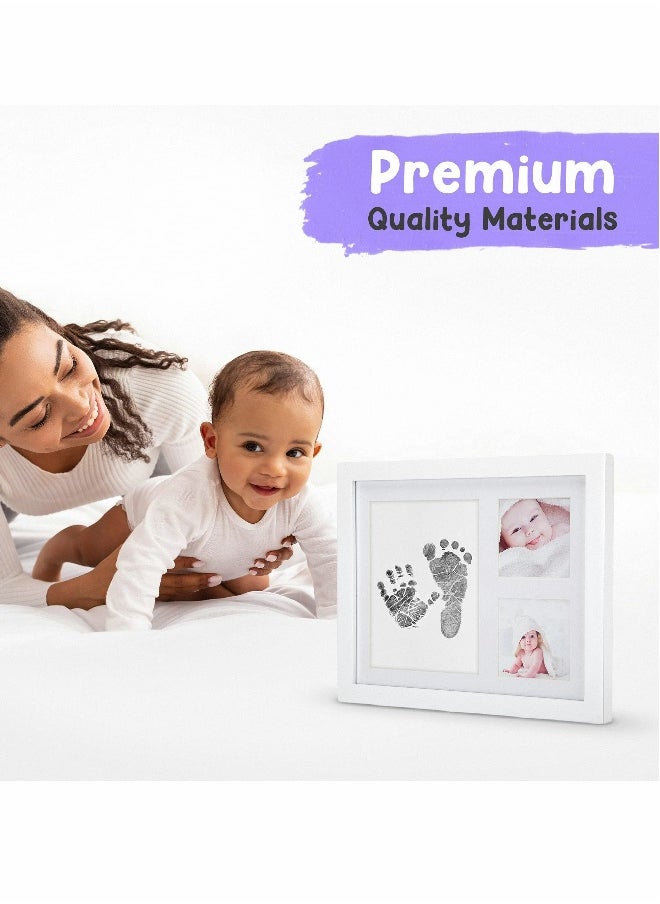 Generic Baby Handprint and Footprint Set, Baby Photo Frame with Ink, 3,Window Square Design  - Image 4