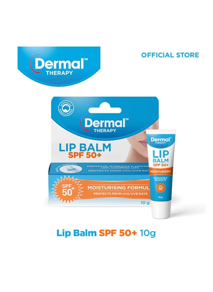 dermal therapy - Lip Balm SPF 50+ Sun Protection Lip Balm For Dry Lips & Sensitive Lips -10g - Image 1