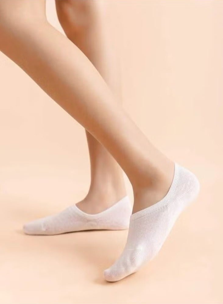 Plain White Socks Set of 5 Pairs  - Image 1