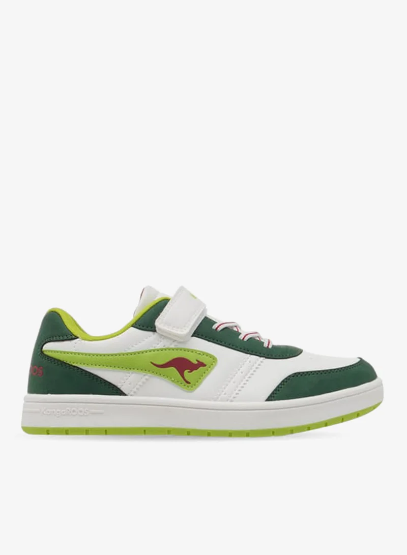 kangaROOS Women's Logo Detail Sneakers With Hook And Loop Closure