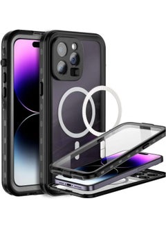 Generic IP68 Waterproof Case for IPhone 16 Pro Max (2024),Clear Magnetic Anti-fall Frosted Phone Case,Sealed Anti-yellowing Protective Cover Suitable for Swimming u0026 Diving  - Image 1