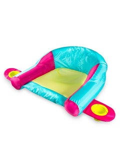 SwimWays SwimWays 6047149 AquaLinx Interlocking Cup Holder Pool Float Lounger, Cyan/Pink  - Image 2