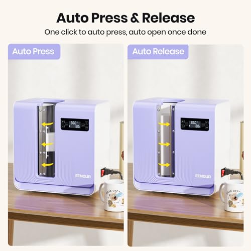 EENOUR Auto Tumbler Heat Press Machine, Automatic Rotating Tumbler Press, Pressure Setting Mug Press for Seamless Print, Even Heating Cup Press, for 11-32oz Sublimation Tumblers, Mugs, Glasses - Image 3