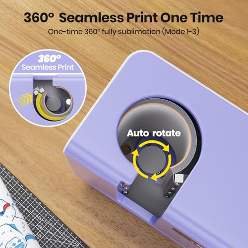 EENOUR Auto Tumbler Heat Press Machine, Automatic Rotating Tumbler Press, Pressure Setting Mug Press for Seamless Print, Even Heating Cup Press, for 11-32oz Sublimation Tumblers, Mugs, Glasses - Image 2