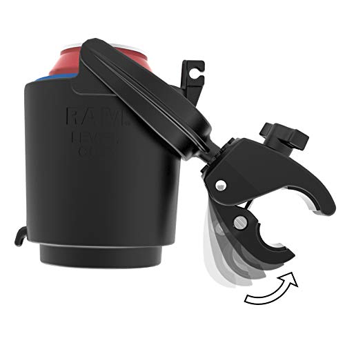 RAM Mounts (RAM-B-132-400U) RAM MOUNTS Level Cup 16oz Drink Holder with RAM Tough-Claw Mount RAM-B-132-400U for Motorcycle, ATV/UTV, Bike - Image 3