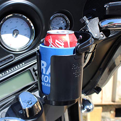 RAM Mounts (RAM-B-132-400U) RAM MOUNTS Level Cup 16oz Drink Holder with RAM Tough-Claw Mount RAM-B-132-400U for Motorcycle, ATV/UTV, Bike - Image 4