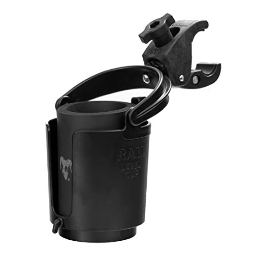 RAM Mounts (RAM-B-132-400U) RAM MOUNTS Level Cup 16oz Drink Holder with RAM Tough-Claw Mount RAM-B-132-400U for Motorcycle, ATV/UTV, Bike - Image 1