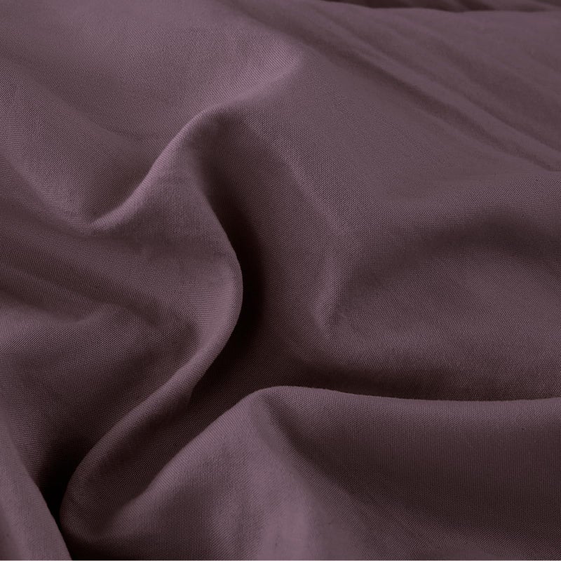 WRENSONGE Queen Comforter Set - 3 Pieces Prewashed Deep Purple Comforter Soft Lightweight for All Seasons,Down Alternative Comforters Queen Size with 2 Pillow Shams - Image 5