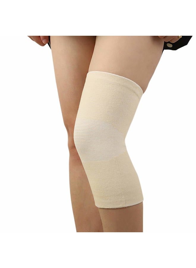 JUMISEE (One Pair) Bamboo Fabric Knee Sleeves for Knee Support, Circulation Improvement & Pain Relief,Sport Compression for Running, Pain Management, Arthritis Pain Women & Men (Complexion, X-Large) - Image 2