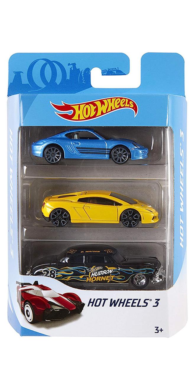 Hot Wheels Hw Basic Car 3-Pack Assortment - Style May Vary - Image 1