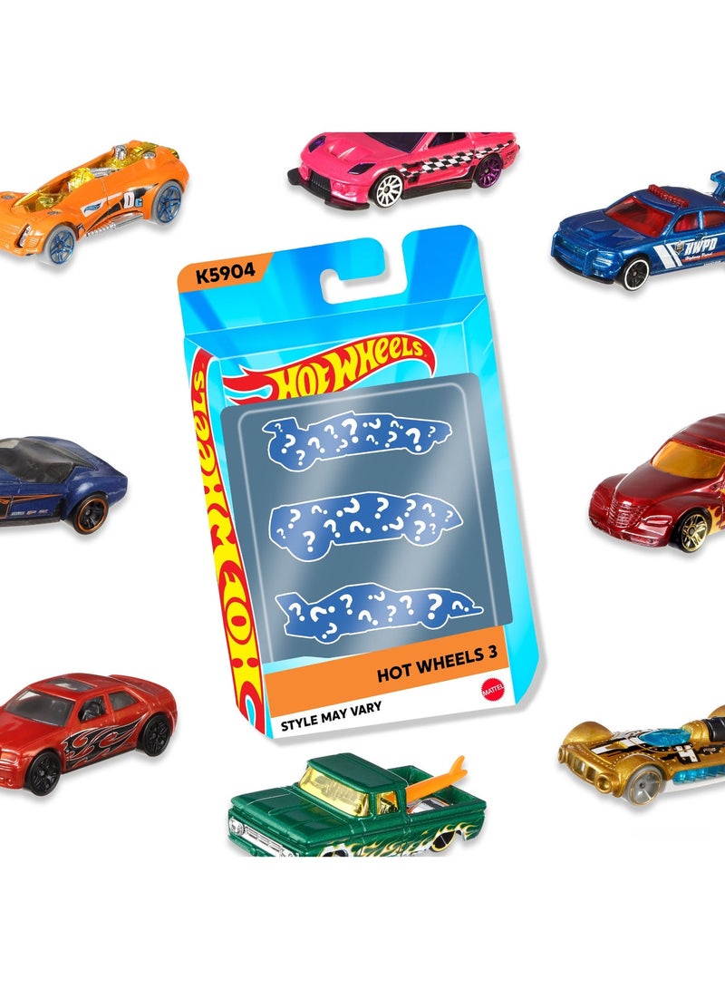 هوت ويلز تشكيلة Hw Basic Car المكونة من 3 قطع - Image 1