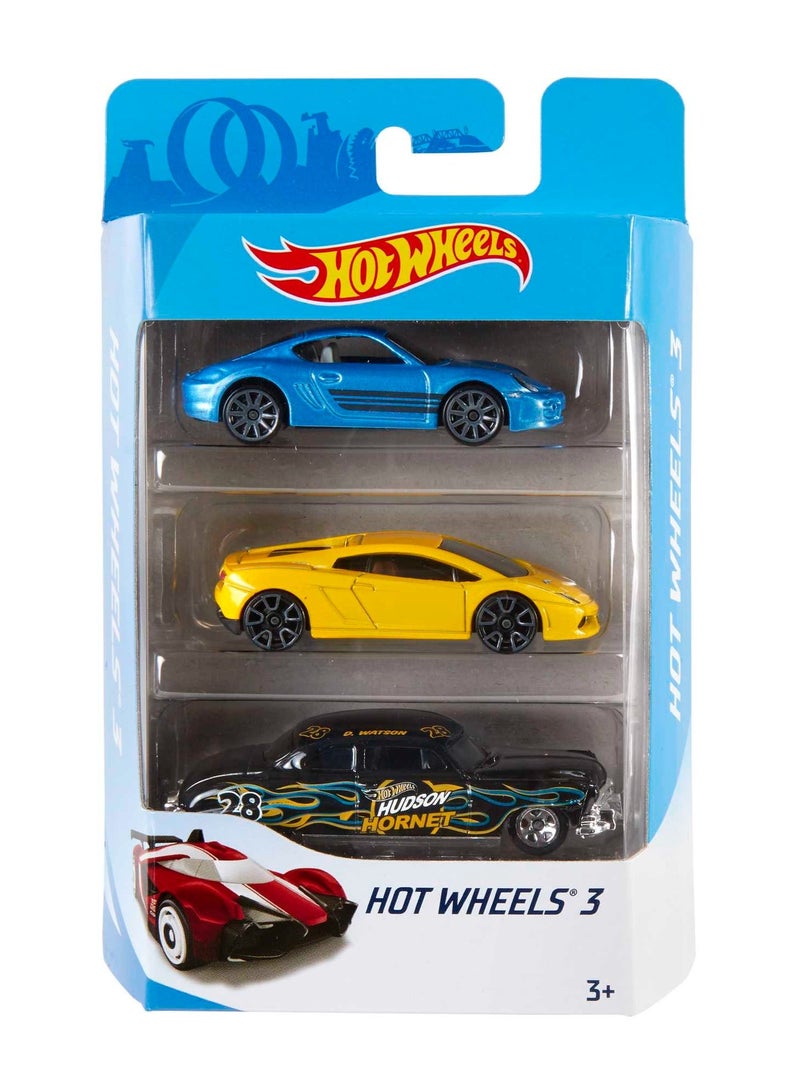 هوت ويلز تشكيلة Hw Basic Car المكونة من 3 قطع - Image 3