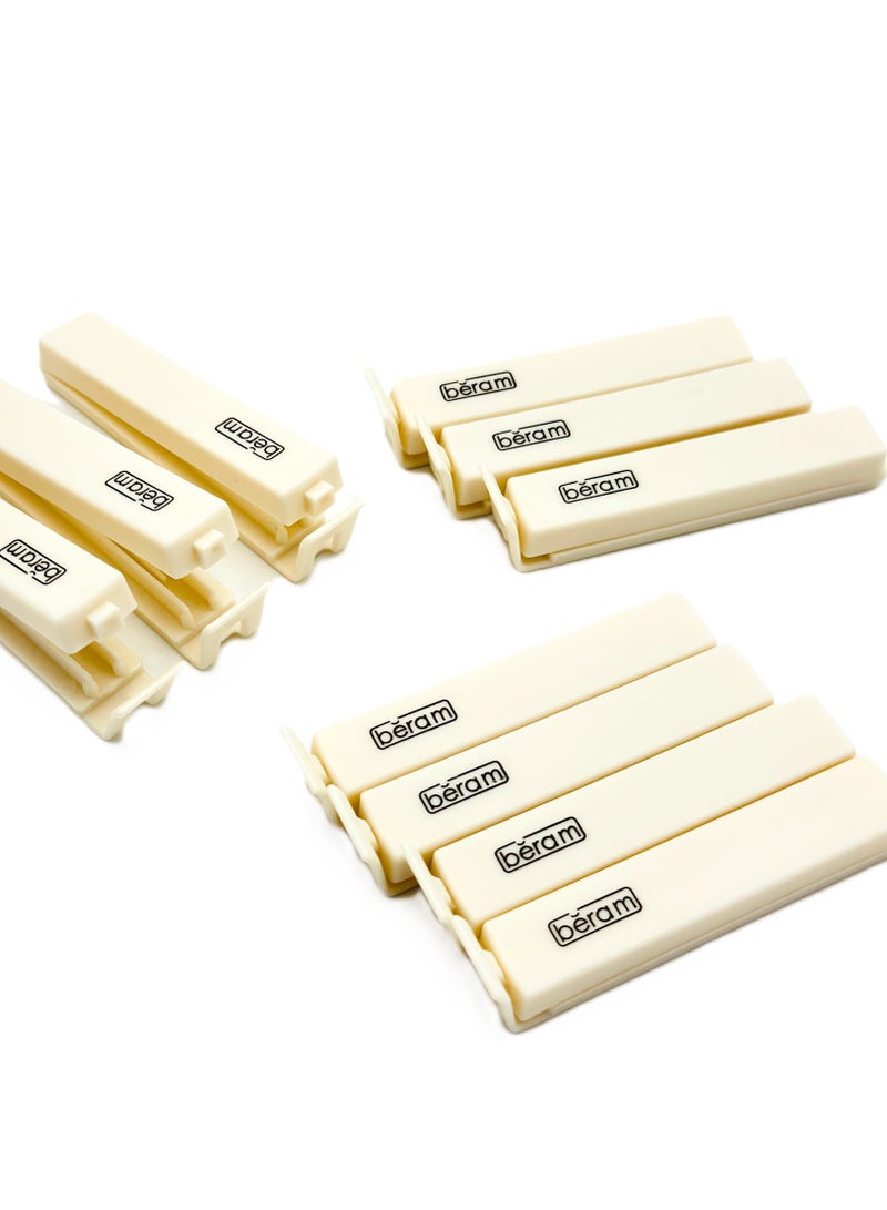 Beram Sealing Clips for Snack Bags, Vacuum Sealers for Packages, Storage for Home and Kitchen, Air Tight Sealing Chip Clips, Aesthetic Kitchen Accessory, Pack of 10 - Image 1