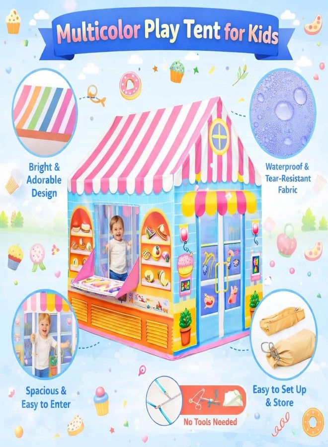 PartyFlex Kids Foldable Play Tent for Boys & Girls Playhouse Indoor Outdoor Camping (Large Size) Hut Type Kids Toys Jumbo Size Theme Play Theme Tent Houses - Image 3