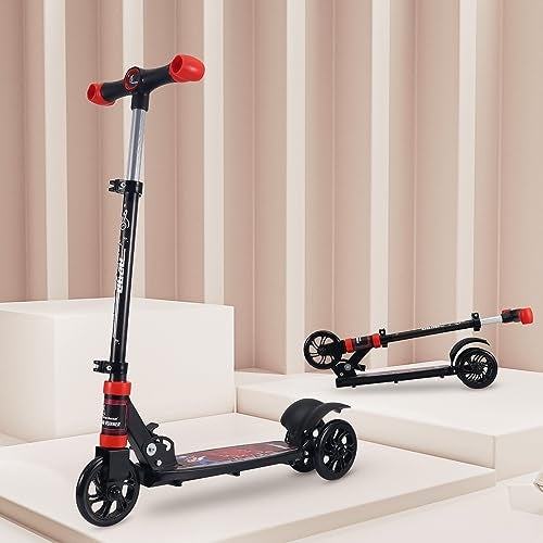 R for Rabbit Road Runner Drift Scooter for Kids of 2 to 4 Years Age, 3 Level Height Adjustment, PVC Wheels & Weight Capacity Upto 50 kg Kick Scooter with Brakes (Black) - Image 1