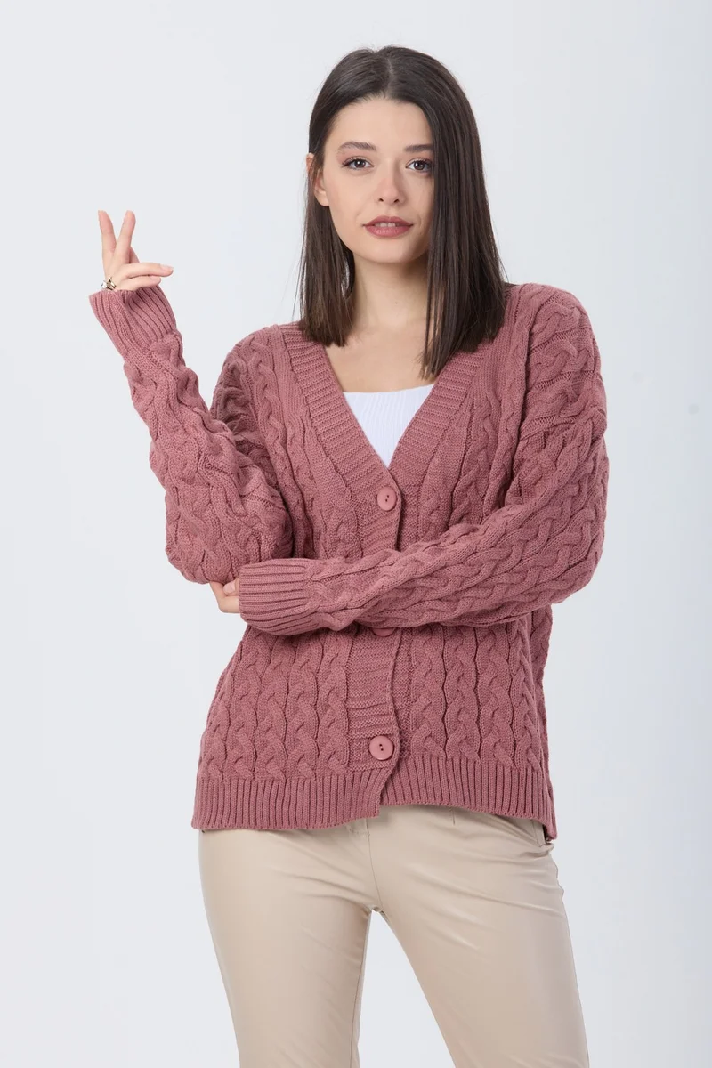 Tofisa 24033-GUL Knitwear Cardigan