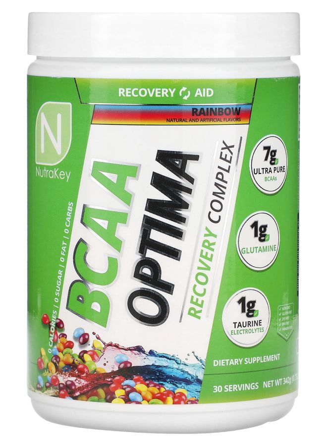 NutraKey BCAA Optima Rainbow 0.75 lbs (342 g) - Image 1