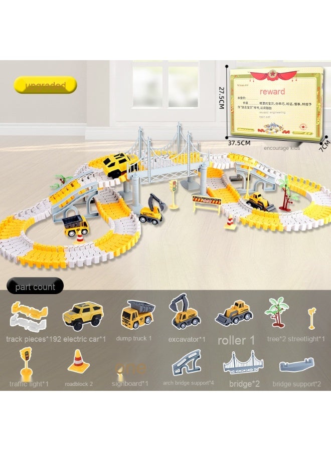 Electric Construction Vehicle for Kids - Versatile Assembling Electric Track Toy Car