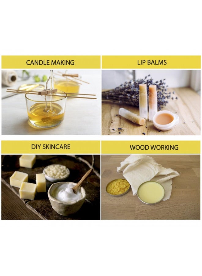 Beesworks Yellow Beeswax Pellets (3 lb) | 100% Pure, Cosmetic Grade, Triple-Filtered Beeswax for DIY Skin care, Lip Balm, Lotion, and Candle Making - Image 3