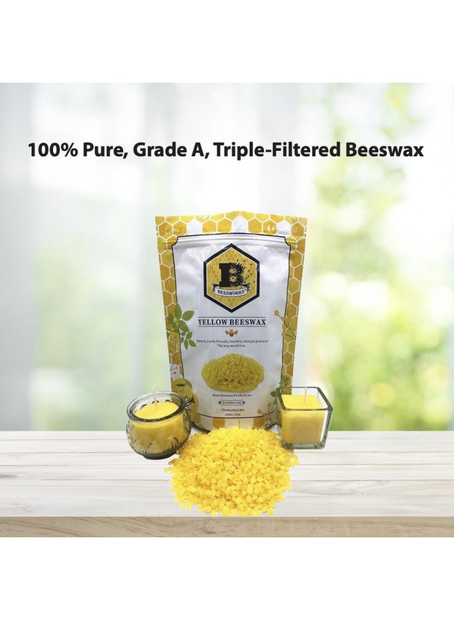 Beesworks Yellow Beeswax Pellets (3 lb) | 100% Pure, Cosmetic Grade, Triple-Filtered Beeswax for DIY Skin care, Lip Balm, Lotion, and Candle Making - Image 5