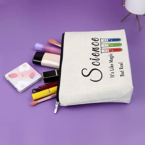Sazuwu Science Gifts for Women Teachers Friend Makeup Bag Cosmetic Organizers Travel Pouch for Scientist Lovers Graduation Birthday Christmas Gifts - Image 5
