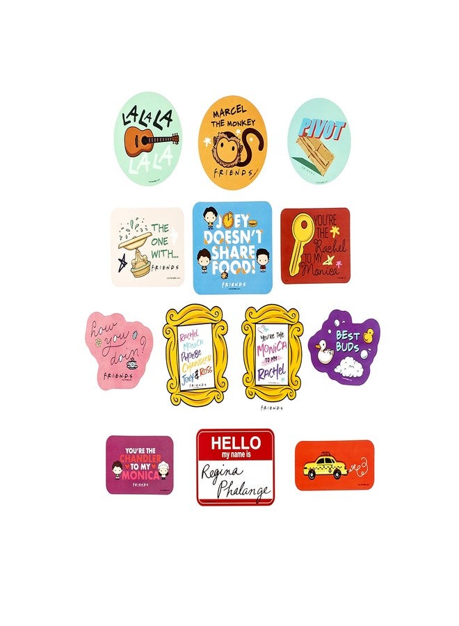 Conquest Journals Friends Friendship Goals Vinyl Sticker Pack, 60 Unique Stickers, Officially Licensed, Waterproof, UV and Scratch Resistant, Great for All Your Gadgets - Image 5